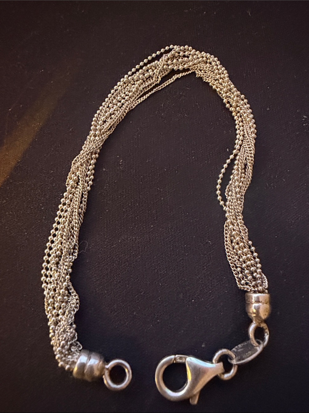 STEFANIvy ST. JACQUES MULTI STRAND STERLING SILVER BRACELET